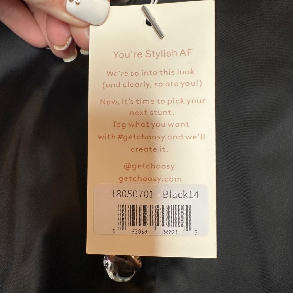 Choosy Classic cropped Black Bomber Jacket for Women - Picture 4 of 4